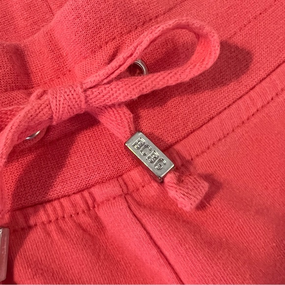 BCBGMaxAzria - Rhinestone Bling Logo Stretch Yoga Althleisure Pants / Size L - Picture 4 of 5